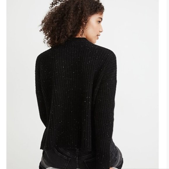 Madewell Cashmere Ribbed Mockneck Sweater NWT - Picture 2 of 5